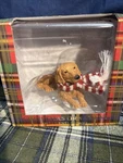 Sandicast Golden Retriever With Red White Scarf Christmas Ornament. C2. Fixed Price $18.99.