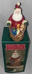 Hallmark Christmas Holiday Stocking Hanger Nostalgic Santa With Bag Of Toys. Fixed Price $15.00.