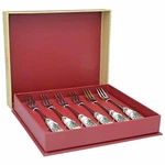 Spode Christmas Tree Pastry Dessert Fork (set Of Six) *new In Box*. Fixed Price $22.95.