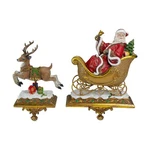 Roman 2 Joseph's Studio Santa Claus And Reindeer Christmas Stocking Holders. Fixed Price $121.49.