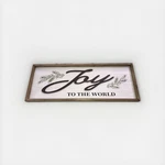 Ashland Christmas Gingerbread Forest "joy To The World" Sign Wall Art Decor. Fixed Price $20.00.