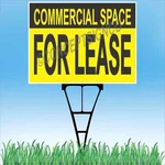 18"X24" Commercial Space For Lease Outdoor Yard Sign & Stake Lawn Real Estate. Fixed Price $18.50.