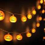 Halloween Decorations Pumpkin String Lights - 20 Led 10 Ft 3D Cute. Fixed Price $17.01.
