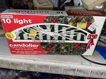 Vintage Christmas Mini Candolier 10 Lights Candles Window Sill. Fixed Price $16.99.