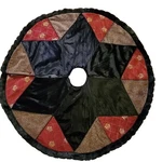 Villa Bacci Tree Skirt Embroidered Velvet Animal Print 54" Christmas Large. Fixed Price $29.95.