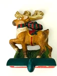 Midwest Cast Iron Eddie Bauer Reindeer Christmas Stocking Holder Hanger Green. Fixed Price $19.99.