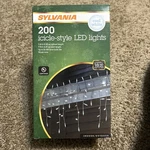 Sylvania Outdoor Christmas Led 200 Icicle Style Lights White Wire Cool. Fixed Price $29.99.