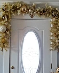 Vickerman Gold White Tinsel Christmas Garland 9 Feet. Fixed Price $40.00.