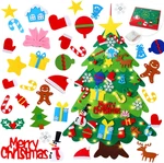 3.2FT Felt Christmas Tree For Toddlers W/ 34 Diy Ornaments & Led Wall Hanging. Fixed Price $23.49.