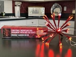 Snowflake Ornament W/48 Led Lights - 40 Red & Twinkling White Alpine Corp. New. Fixed Price $12.99.