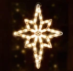 Lamphome 18" 50 Lighted Bethlehem Star Christmas Window Sculpture Decorati. Fixed Price $56.52.