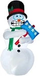 Inflatable Gemmy 6 Ft Animated Snowman Shivering Shakes Yard Christmas Decor. Fixed Price $69.99.