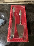 Wallace Silversmith Vintage 2 Piece Set Christmas Santa & Snowman 1999. Euc. Fixed Price $10.39.