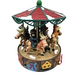Mr Christmas Lodge Holiday Go Round Carousel Northwoods Animated Musical. Fixed Price $44.99.