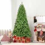 6FT Pre-lit Xmas Tree 760 Tips Hinged Branches Memory Wire Easy Fluff Christmas. Fixed Price $98.29.