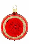 Inge-glas 8CM Reflectorball Night Sky Red Shiny 21233R008 German Glass Christmas. Fixed Price $38.75.