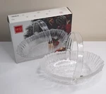 Mikasa Winter Dreams 9.5" Frost Glass Bowl Box SA951/524 New Original. Fixed Price $28.99.