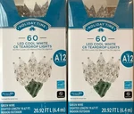 120 Holiday Time Cool White Diamond Faceted C6 Teardrop Led String Lights - New. Fixed Price $24.99.