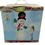 Gemmy 8' Tall Airblown Inflatable Snowman Christmas Yard Decor *read*. Fixed Price $40.50.