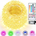 500LED Changing Christmas Lights, 35 Colors With Remote, Waterproof. Fixed Price $83.99.