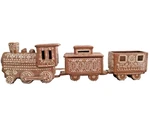 Pottery Barn Handcrafted Ceramic Gingerbread Train 3 Pc Christmas New Box. Fixed Price $197.77.