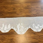 Vtg Christmas Lace Nativity Mantle Scarf Angel Table Runner 100 Holiday Decor. Fixed Price $22.94.