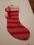 Wondershop Knit Monogram Christmas Stocking 18" Letter D, Red & White By Target. Fixed Price $15.00.