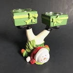 Yankee Candle Cute Snowman Double Tealight Holder Novelty Funny Santa Hat Gifts. Fixed Price $14.97.