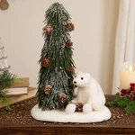 Northlight Frosted Tree And Polar Bear Christmas Decoration - 13". Fixed Price $26.45.