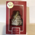 Lenox 2013 "our 1ST Christmas Together" Cake Gold Roses Hanging Ornament. Fixed Price $7.00.
