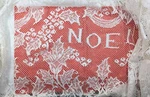 Nos! Vintage White Cotton Lace Christmas Noel Tablecloth Usa Made 70 X 162. Fixed Price $32.99.