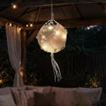 Barcana 11.5" Off-white Ball Macrame Rope Outdoor Christmas Decor Wire. Fixed Price $75.59.