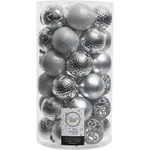 Decoris 2.4 In. Shatterproof Silver Bauble Christmas Ornament (37-PACK) 9976514. Fixed Price $12.36.