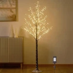 Hairui Lighted Snow Flocked Twig Tree Fairy Lights 6FT 330 Led For Indoor Home. Fixed Price $129.98.