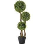 Homcom Artificial Tree Ball Boxwood Topiary For Indoor Outdoor, 35.5". Fixed Price $52.99.