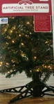 New ! Holiday Time Artificial Stand Holds Up To 75 Lbs 8 Ft. Fixed Price $29.95.