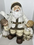 Santa Claus 25.5" Christmas Polystone Sculpture Seneca Design Rare Huge Display. Fixed Price $160.65.