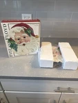 Fitz & Floyd Old Fashioned Christmas Santa Canape Cookie Plate Or Wall Plaque. Fixed Price $17.99.
