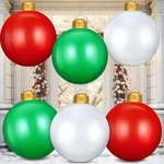 6 Pcs 24 Inch Inflatable Christmas Ornaments Oversized Hanging Ball.... Fixed Price $56.37.