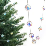 Lefers 9.8FT Crystal Glass Balls Christmas GARLAND,48 Beads 16MM Faceted Pris.... Fixed Price $16.70.