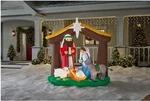 6 Ft. Led Nativity Scene Christmas Jesus Mary Joseph Gemmy Airblown Inflatable. Fixed Price $99.99.