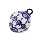 Polish Pottery Christmas Ball Ornament 4" Peacock. Fixed Price $32.99.