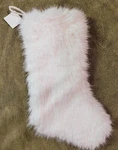 Christmas Shoppe White Faux Fur Stocking 20 Hobby Lobby Holiday. Fixed Price $16.99.