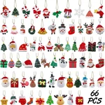 Willbond 66 Pieces Mini Resin Christmas Ornaments Tree With. Fixed Price $22.17.
