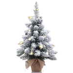 Pre-lit Artificial Mini Christmas TREE,20 Inch Snow Flocked Small Pine Xmas T.... Fixed Price $41.57.