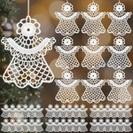 Buryeah 36 Pcs Angels Ornaments For Christmas Tree Crocheted. Fixed Price $18.26.