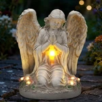 Elegant Solar-powered Angel Garden Statue For Outdoor & Grave Decorations. Fixed Price $25.68.