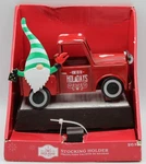 Holiday Time Metal Red Truck Carring An Elf /gnome Christmas Stocking Holder New. Fixed Price $29.71.