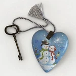 Demdaco Snow Couple Heart Warm Winter Wishes Upc# 638713419651. Fixed Price $12.00.