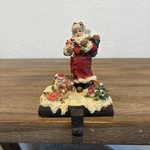 Vintage Santa Christmas Stocking Holders 5 Multicolor Unique. Fixed Price $20.00.